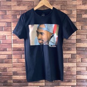 Tupac 2PAC Shakur Makaveli Poetic Justic Womens Small Black  T Shirt